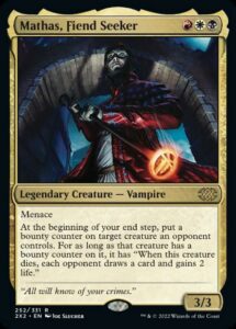 magic: the gathering - mathas, fiend seeker (252) - double masters 2022