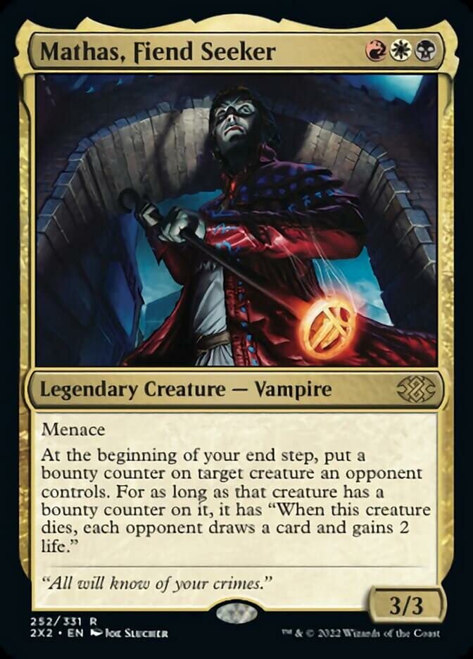 Magic: the Gathering - Mathas, Fiend Seeker (252) - Double Masters 2022