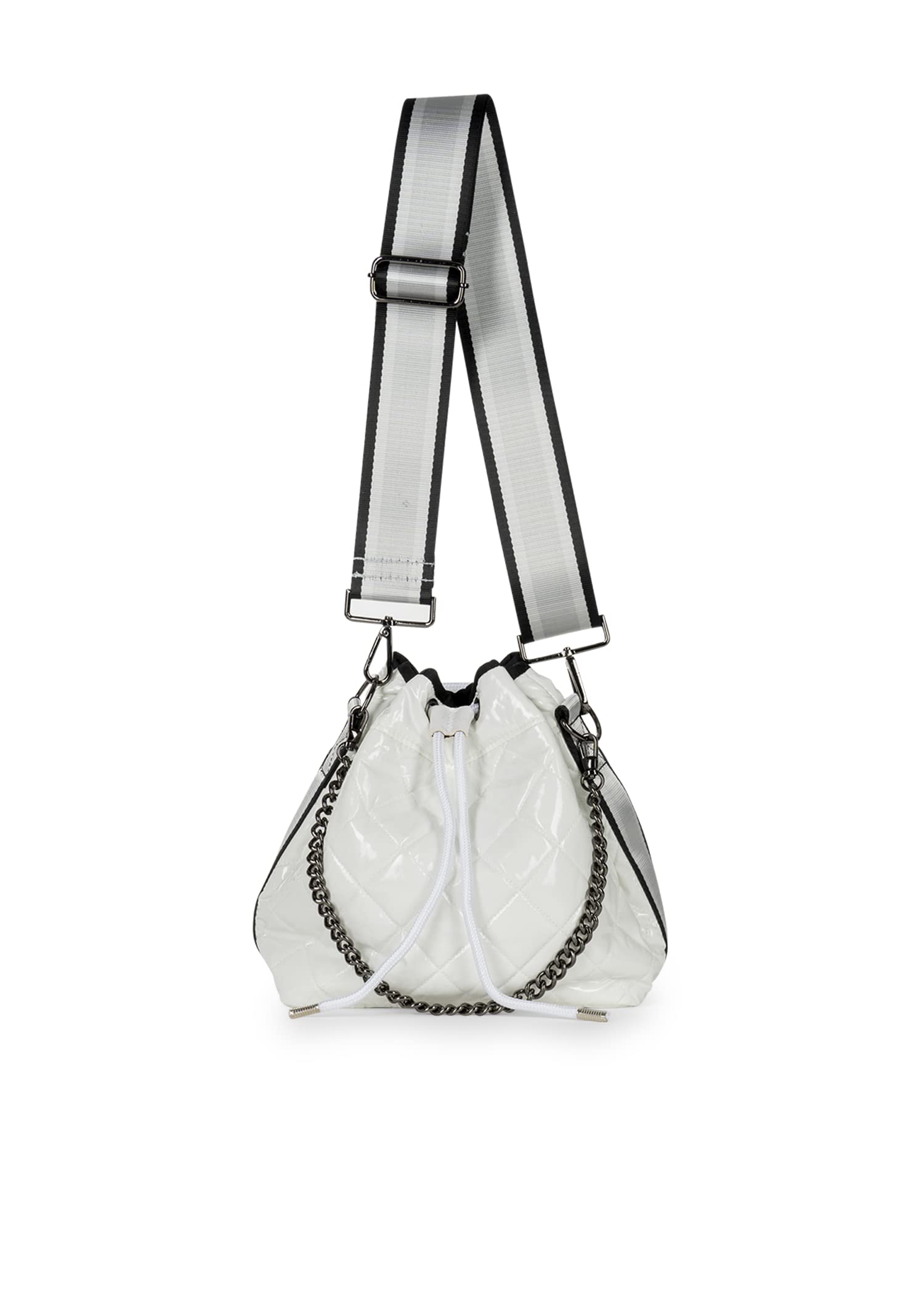 Haute Shore - Lindsey Blanc Puffer Bucket Bag, White Quilted