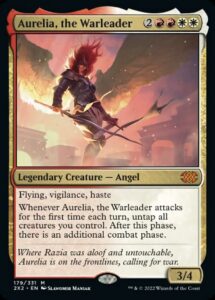 magic: the gathering - aurelia, the warleader (179) - double masters 2022