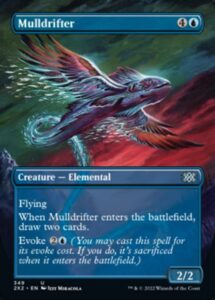 magic: the gathering - mulldrifter (349) - borderless - foil - double masters 2022