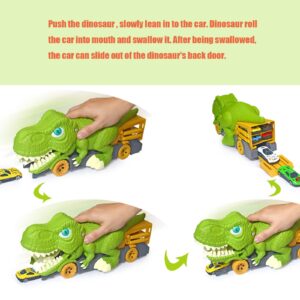 Aykzaqe Dinosaur Eating Cars Transport Truck Carrier Gift Toys for 3 Year Old Boys Toys for 4 Year Old Boys,Toy Cars for Boys Age 4-7,Monster Trucks for Boys,Dinosaur Toys for Kids 3-5