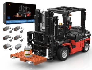 jmbricklayer forklift building block kit - 1:10 moc forklift rc construction machinery building block truck set, model brick toys, gift toys for teens age 14+/adults and block collectors(2044 pieces)