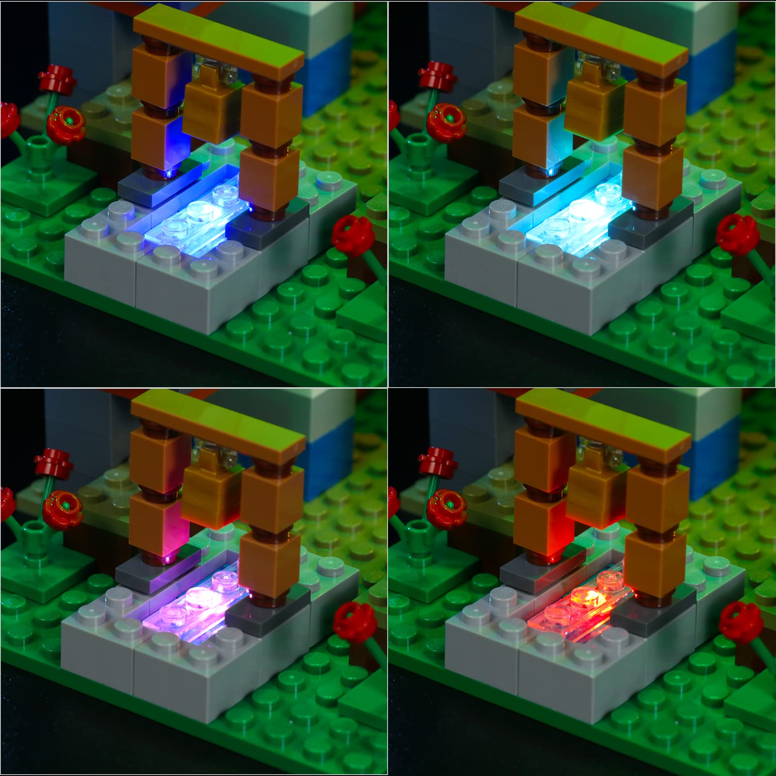 VONADO LED Light Kit Compatible with Lego Minecraft Llama Village 21188, Light-Operated Lighting Compatible with Minecraft Llama Lego 21188 (NO Lego Model,ONLY Lights)