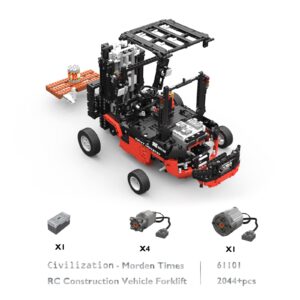 JMBricklayer Forklift Building Block Kit - 1:10 MOC Forklift RC Construction Machinery Building Block Truck Set, Model Brick Toys, Gift Toys for Teens Age 14+/Adults and Block Collectors(2044 Pieces)