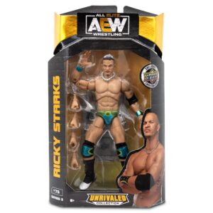 ringside ricky starks - aew unrivaled 9 toy wrestling action figure