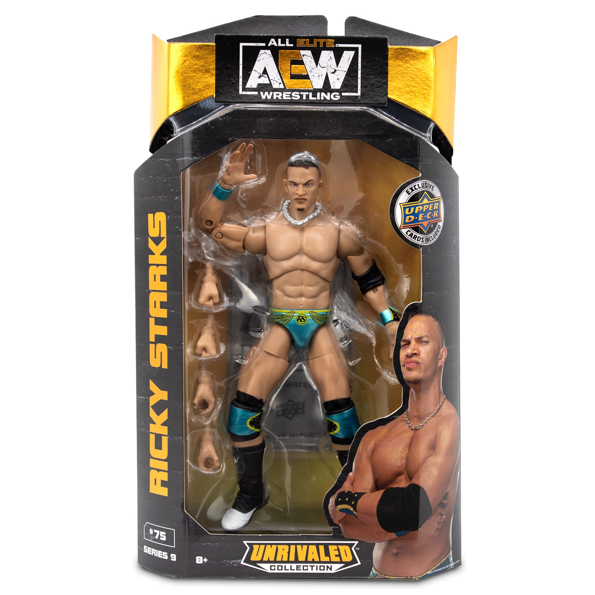 Ringside Ricky Starks - AEW Unrivaled 9 Toy Wrestling Action Figure