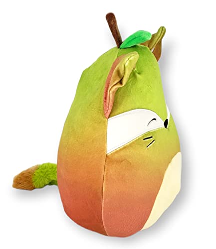 Squishmallow SQUISHMALLOWS KellyToy 8 inch (20cm) Foodie Squad - Fifi The Fox in Pear Costume