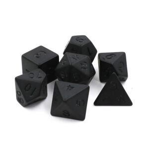 minlia acrylic game dice polyhedral dice game toys board games toy board game digital dice black rpg dice set