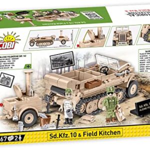 Cobi toys 367 Pcs Hc WWII /2272/ 'Sd.Kfz.10 & Field Kitchen Executive Edition