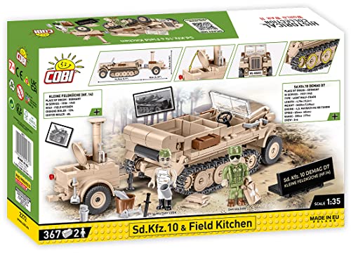 Cobi toys 367 Pcs Hc WWII /2272/ 'Sd.Kfz.10 & Field Kitchen Executive Edition