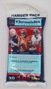 2021 panini chronicles nfl football 30 card hanger cello pack - 30 total trading cards