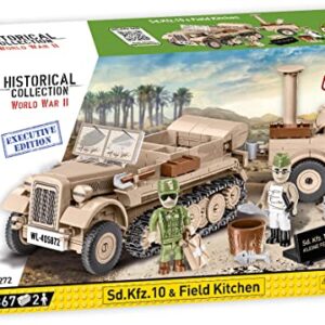 Cobi toys 367 Pcs Hc WWII /2272/ 'Sd.Kfz.10 & Field Kitchen Executive Edition