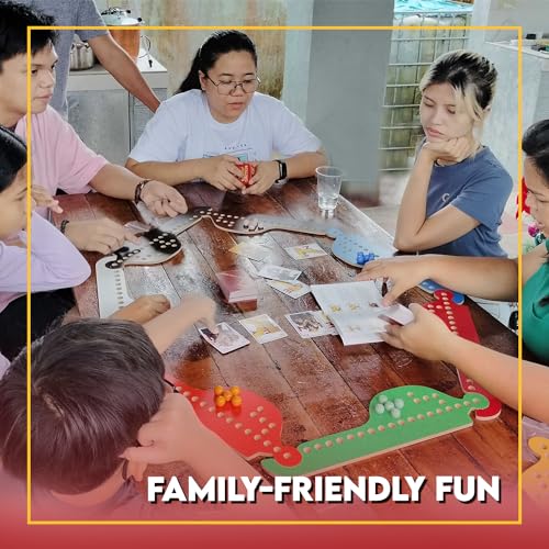 Nerkin Games Rolling Jokers Board Game, Fun Twist on The Vintage Jokers and Marbles Game, Game for Family Game Night for Large Groups