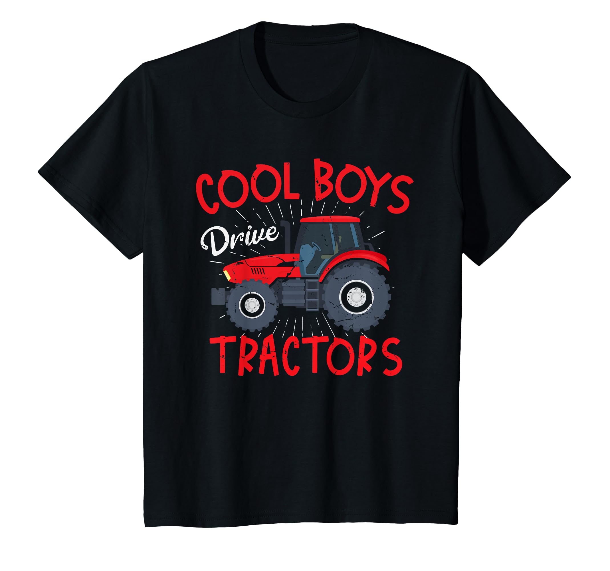 Kids Tractor Boy Young Farmer Cool Boys Drive Tractors T-Shirt