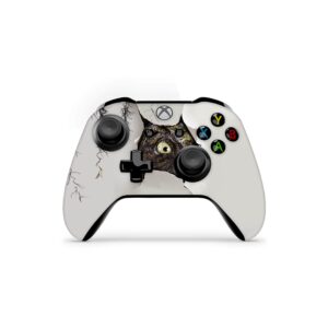 zoomhitskins controller skin compatible with x1 s and x1 x, vinyl sticker technology, dinosaur white reptile t rex eye, durable, 1 skin, made in the usa