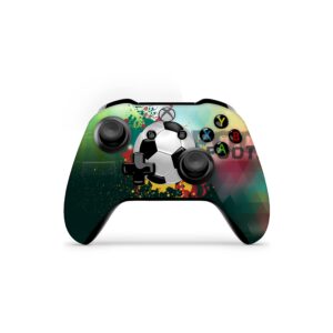 zoomhitskins controller skin compatible with x1 s and x1 x, vinyl sticker technology, soccer sports, durable, 1 skin, made in the usa