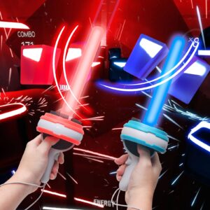 General Fantasy Beat Saber VR Quest 2 Accessories, VR Quest 2 Sword Grip, Beat Saber Game Accessories for VR Quest 2 Enhanced Beat Saber Gaming Experience