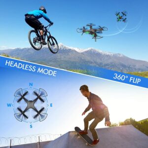 ATTOP Drone with Camera for Adults/Kids/Beginners, 3 Batteries 30 Mins Flight time FPV Drones, 120°FOV 1080P HD, Easy Control with Remote/App/Voice/Gesture/Gravity, 1 Key Operation, Boys & Girls Toy Drone