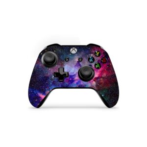 zoomhitskins controller skin compatible with x1 s and x1 x, vinyl sticker technology, deep space galaxy nebula star cluster universe purple pink blue, durable, 1 skin, made in the usa