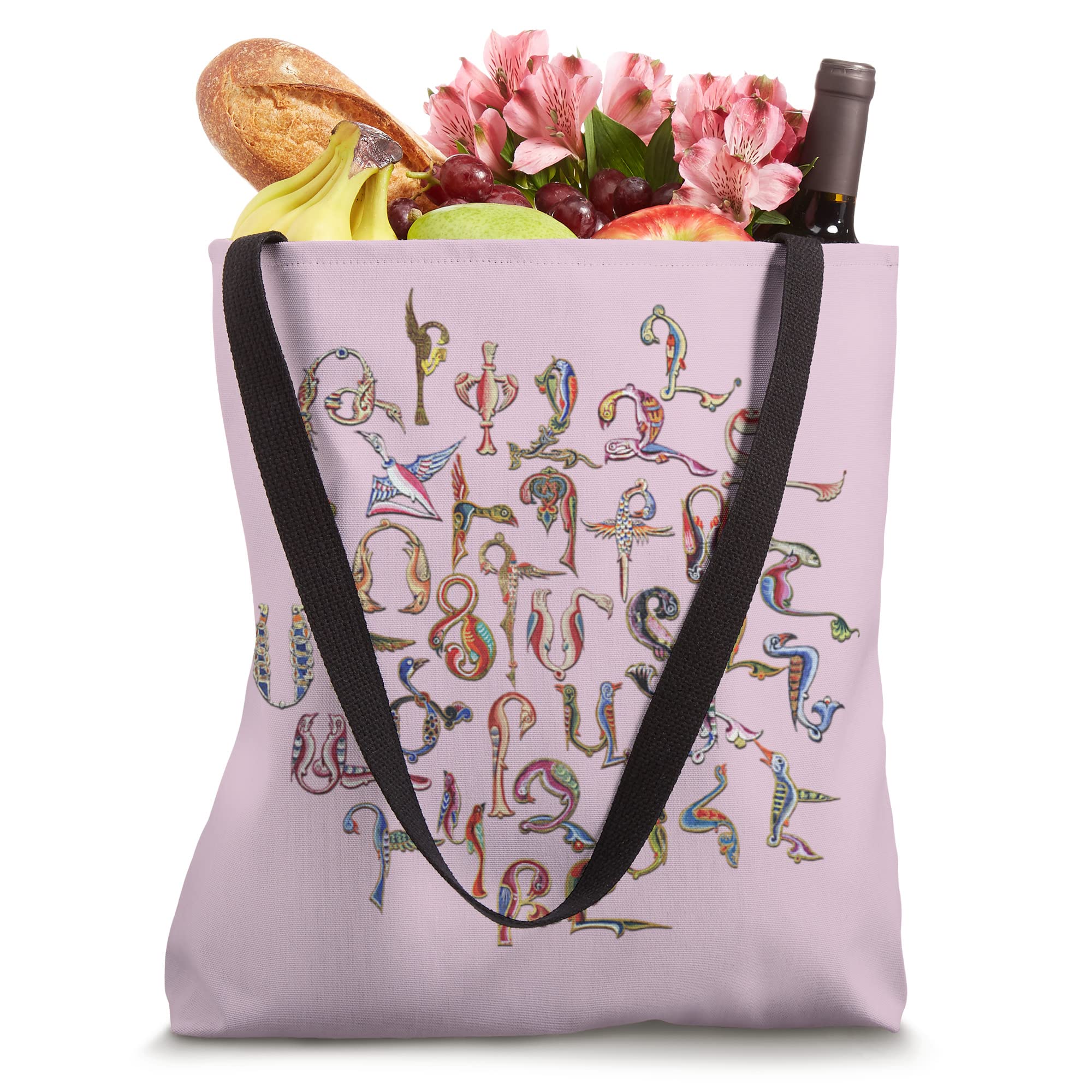 Armenian Alphabet Birds Armenia Symbols Tote Bag