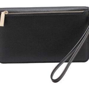 Kate Spade New York Medium Clutch Wallet Wristlet Black