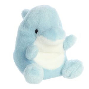 Aurora® Adorable Palm Pals™ Clicks Dolphin™ Stuffed Animal - Pocket-Sized Play - Collectable Fun - Blue 5 Inches