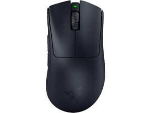 razer deathadder v3 pro gaming mouse: 63g ultra lightweight - focus pro 30k optical sensor - fast optical switches gen-3 - hyperspeed wireless - 5 programmable buttons - 90 hr battery - black