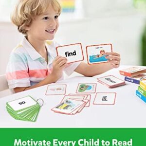 Coogam Sight Words Educational Flashcards - 220 Dolch Sightwords Game with Pictures & Sentences,Literacy Learning Reading Cards Toy for Kindergarten,Home School Kids 3 4 5 Years Old