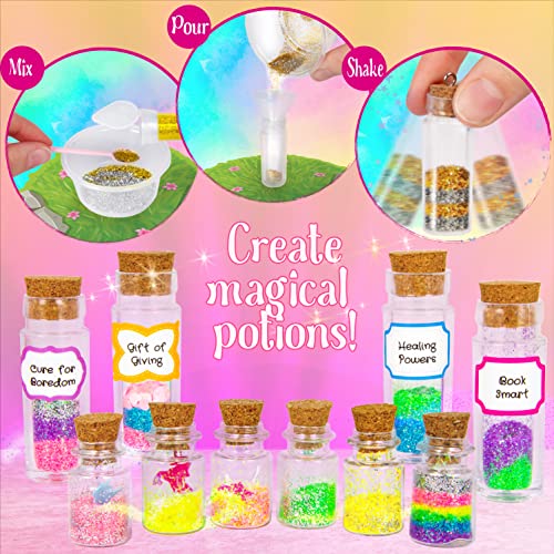 Creative Kids Make & Share Magic Potions | Make Your Own 10 Fairy Potions | Fairy Potions Craft Kit | Magic Toys Kids Potion Making Kit | Gift for 6 7 8 9 Year Old Girl