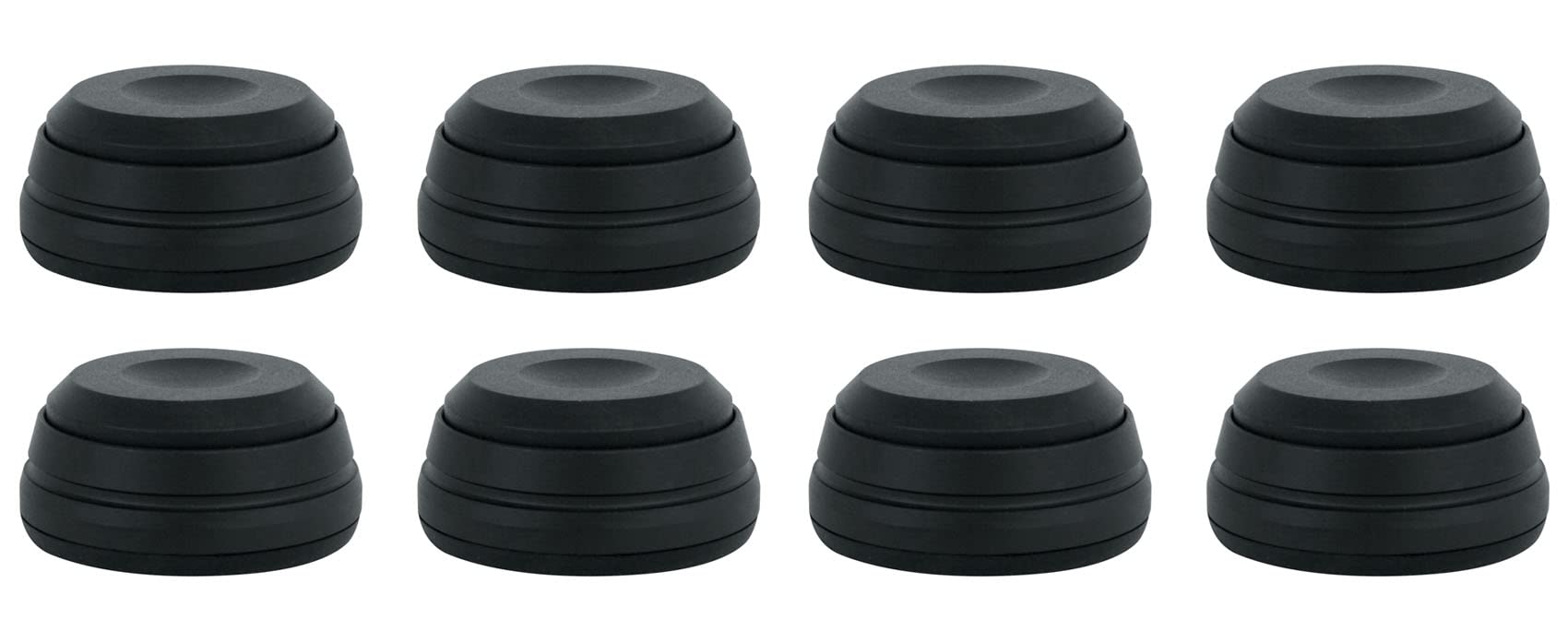 (8) Rockville ISOPAD Aluminum/Silicone Isolation Pad Feet For Speakers/Monitors