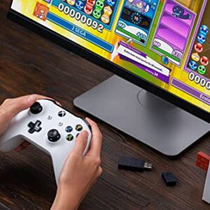 8Bitdo Adapter 2 USB Wireless Switch Controller for Windows, Mac & Raspberry Pi, Compatible with Xbox Series X & S Controller, Xbox One Bluetooth Controller, PS5/PS4/PS3 Controller