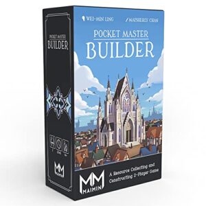 emperor s4 pocket master builder card game | city building resource management strategy game | worker placement game for adults and teens | ages 14+ | 1-2 players | made by emperor s4