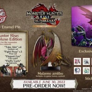 Monster Hunter Rise: Sunbreak: Collector's Edition w/ Malzeno amiibo for the Nintendo Switch