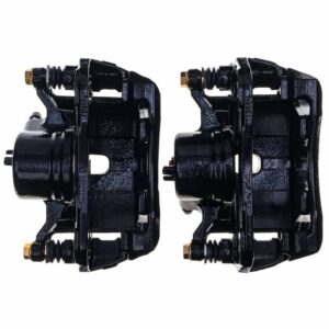 Power Stop S2660BLK Front Pair of High-Temp Black Powder Coated Calipers