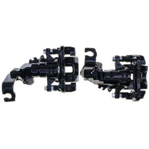 Power Stop S2068BLK Rear Pair of High-Temp Black Powder Coated Calipers For Acura TSX 2004-2008, Honda Accord 1998-2007 [Model Specific]