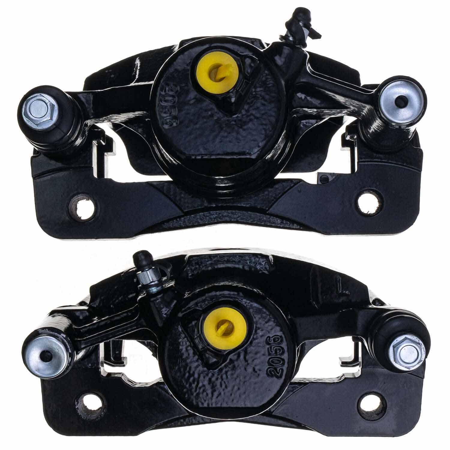 Power Stop S1379BLK Front Pair of High-Temp Black Powder Coated Calipers For Honda CRX 1990-1991, Honda Civic 1990-2000, Honda Civic del Sol 1993-1997 [Model Specific]