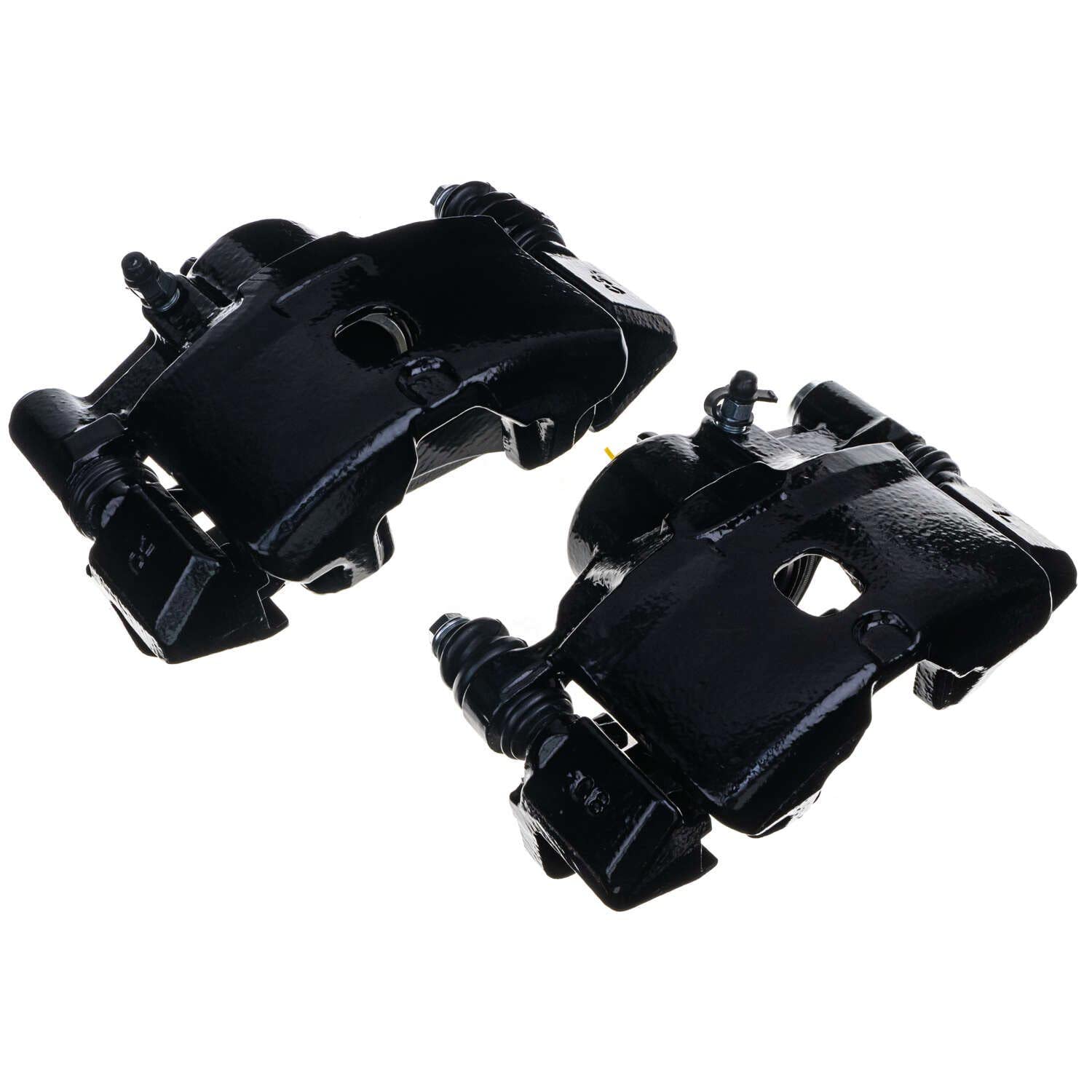 Power Stop S1379BLK Front Pair of High-Temp Black Powder Coated Calipers For Honda CRX 1990-1991, Honda Civic 1990-2000, Honda Civic del Sol 1993-1997 [Model Specific]