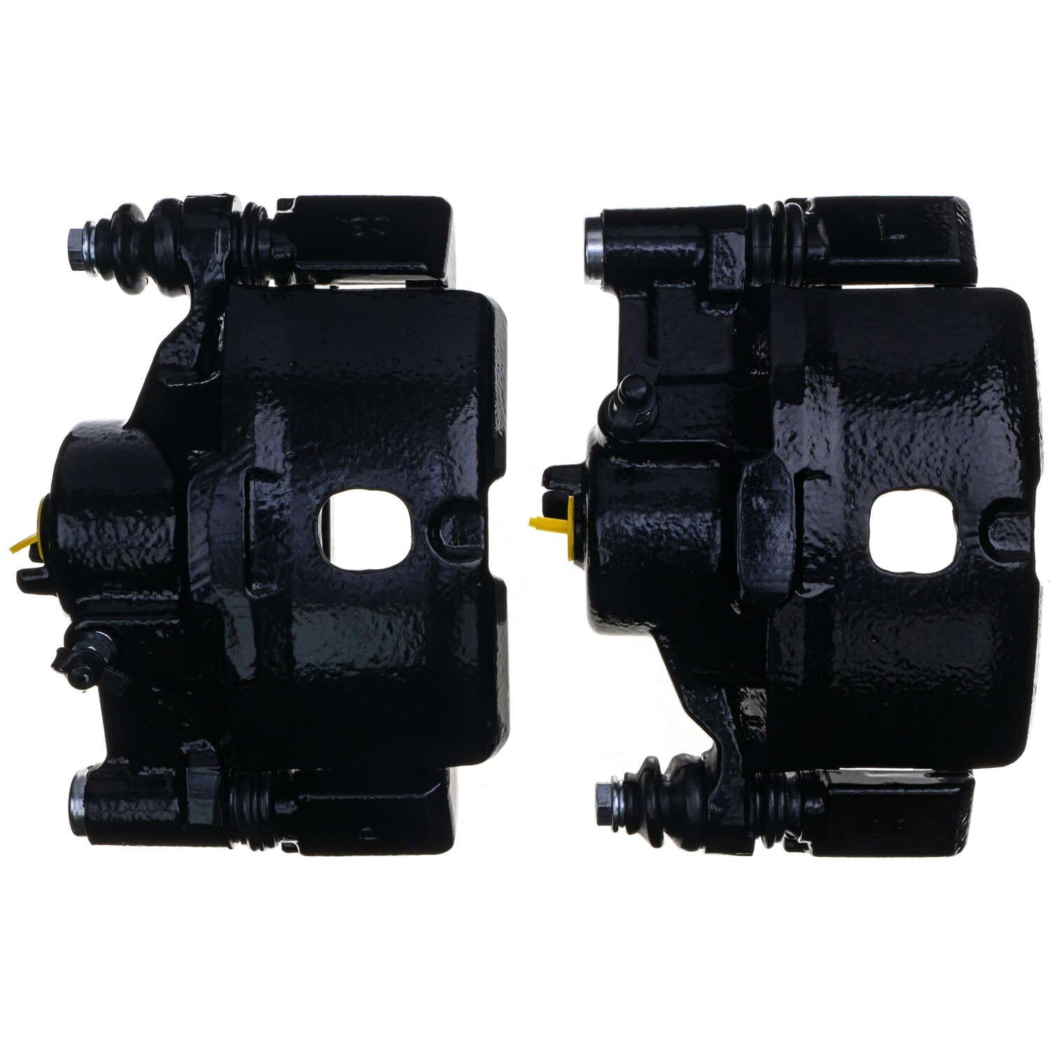 Power Stop S1379BLK Front Pair of High-Temp Black Powder Coated Calipers For Honda CRX 1990-1991, Honda Civic 1990-2000, Honda Civic del Sol 1993-1997 [Model Specific]