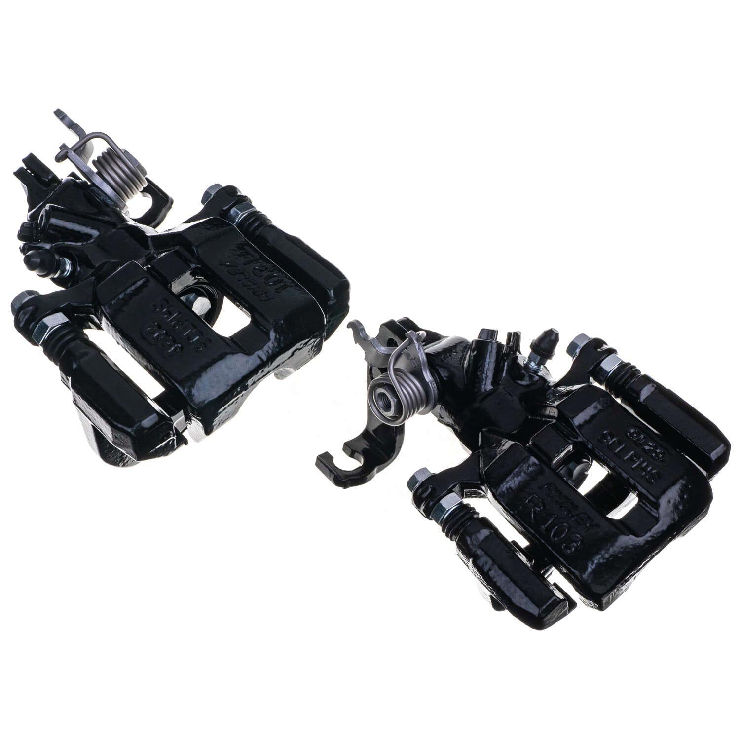 Power Stop S2068BLK Rear Pair of High-Temp Black Powder Coated Calipers For Acura TSX 2004-2008, Honda Accord 1998-2007 [Model Specific]