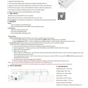 TOPXCDZ DC5V-24V 12V SP801E Art-Net Magic LED WiFi Controller Matrix Panel Module WS2812 WS2811 Light Strip Wireless Control iOS Android