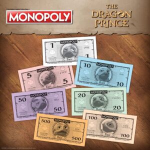 Monopoly: The Dragon Prince | Buy, Sell, Trade Characters Such as Ezran, Rayla, and Callum from The Netflix Series | Classic Monopoly Game | Officially-Licensed The Dragon Prince Merchandise