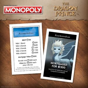 Monopoly: The Dragon Prince | Buy, Sell, Trade Characters Such as Ezran, Rayla, and Callum from The Netflix Series | Classic Monopoly Game | Officially-Licensed The Dragon Prince Merchandise