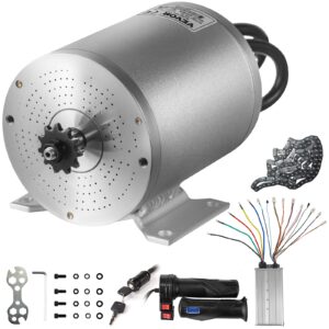 vevor electric brushless dc motor,72v 3000w brushless electric motor,4900rpm brushless motor kit,w/controller and throttle grip for electric scooter e bike engine motorcycle diy part conversion kit