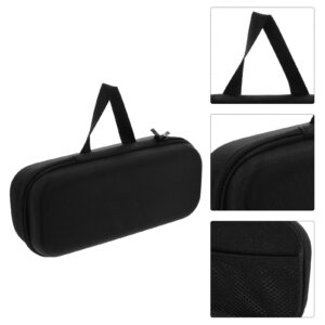 Generic Wireless Microphone Case: Hard EVA Case for Handheld Microphone Single Mic Bag Microphone Hard Carrying Travel Case, Black, 30X14X8CM