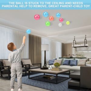 12 Pieces Glowing Sticky Balls, Very Elastic Squishy Balls That Glow in The Dark and Stick to The Ceiling, Ceiling Balls Great for Children's Parties, Stress Relieving Balls for Stress and Anxiety .