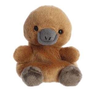 aurora® adorable palm pals™ patty platypus™ stuffed animal - pocket-sized play - collectable fun - brown 5 inches