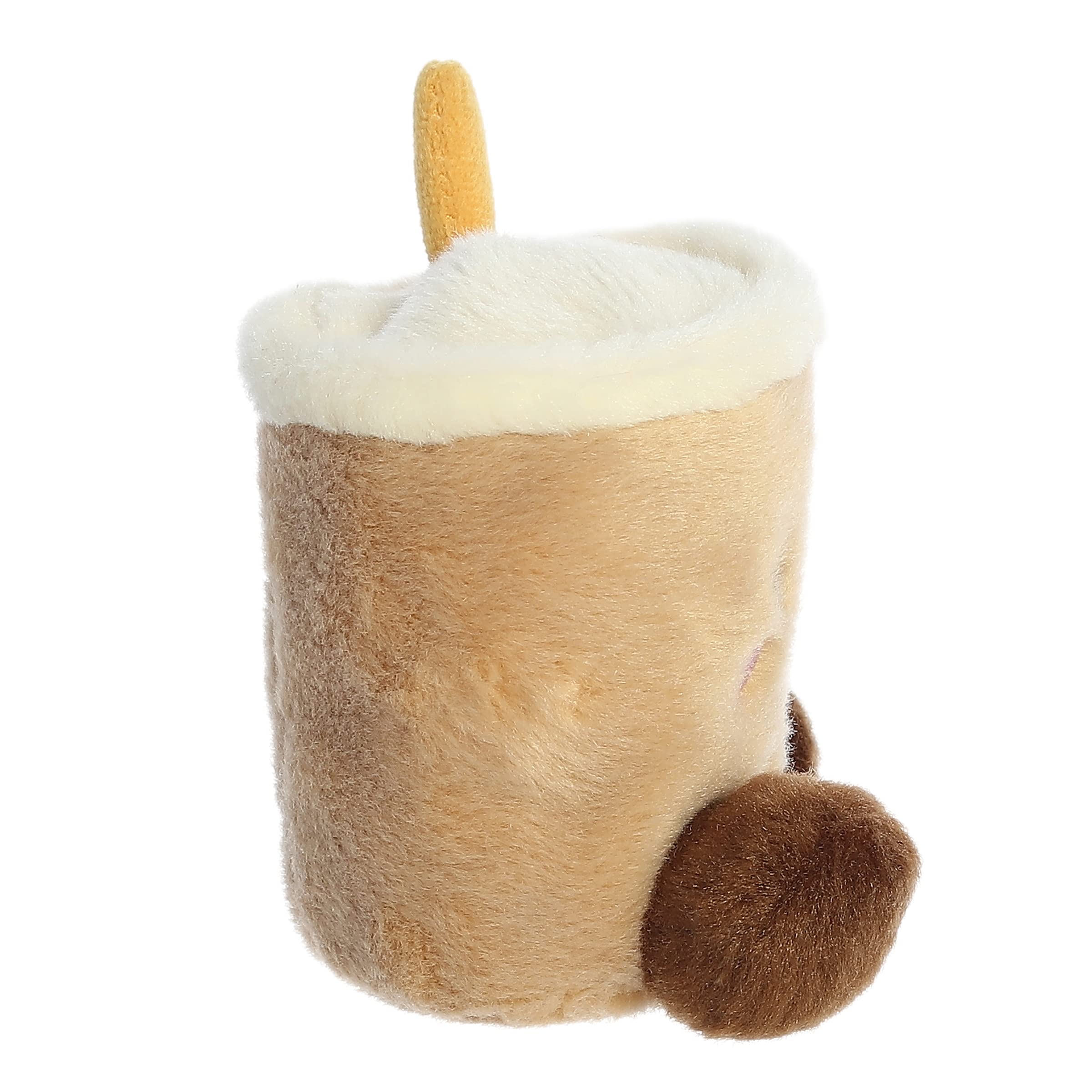 Aurora® Adorable Palm Pals™ Milky Tea Boba™ Stuffed Animal - Pocket-Sized Play - Collectable Fun - Brown 5 Inches