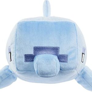 Mattel Minecraft Basic Plush Dolphin Soft Doll, Video Game-Inspired Collectible Toy for Kids & Fans Ages 3 Years Old & Up