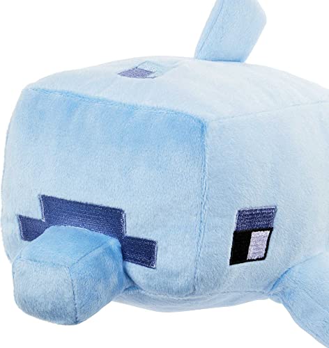 Mattel Minecraft Basic Plush Dolphin Soft Doll, Video Game-Inspired Collectible Toy for Kids & Fans Ages 3 Years Old & Up